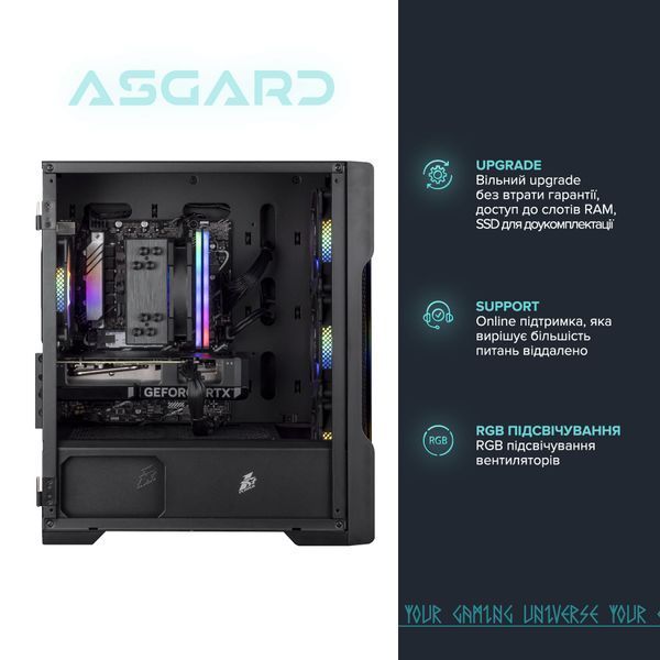 Ігровий комп`ютер ASGARD GAMER 5060 8GB / Ryzen 5 8400F / DDR5 32GB / SSD 1TB (ASG-G-5060-7522) ASG-G-5060-7522 фото