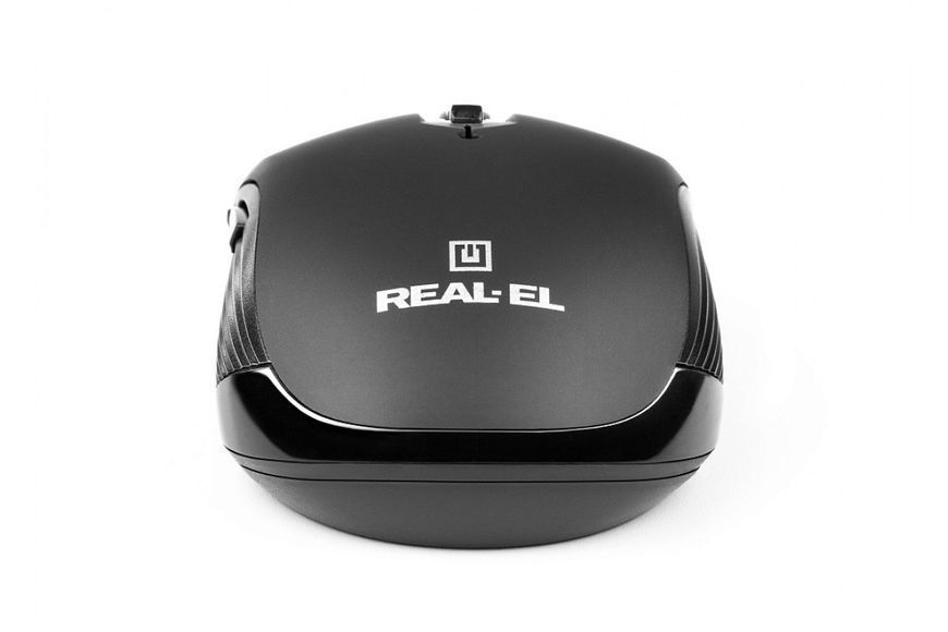 Миша бездротова REAL-EL RM-331W Black EL123200044 фото