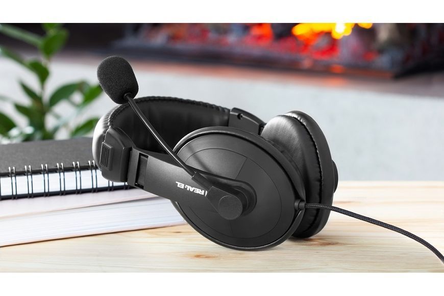 Гарнітура REAL-EL GD-750MV Black EL124100006 фото