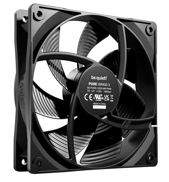 Вентилятор be quiet! Pure Wings 3 120mm PWM 3-Pack Black (BL141) BL141 фото
