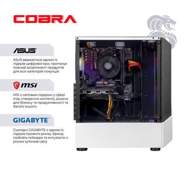 Персональний комп`ютер COBRA Advanced Windows 11 Home (A45.16.S2.35.23454W) A45.16.S2.35.23454W фото