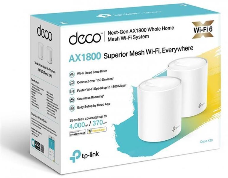 WiFi Mesh-система TP-Link Deco X20(2-pack) DECO-X20-2-PACK фото