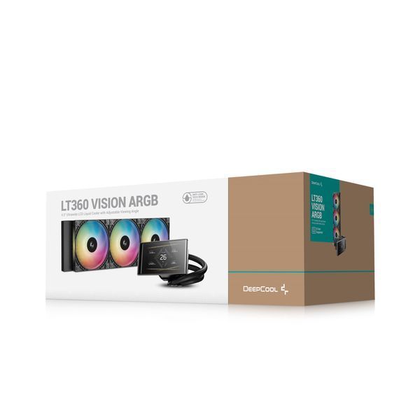 Система водяного охолодження DeepCool LT360 Vision ARGB Black (R-LT360VISION-BKAMMC-G-1) R-LT360VISION-BKAMMC-G-1 фото