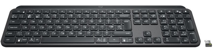 Клавіатура бездротова Logitech MX Keys Advanced for Business Wireless Illuminated UA Graphite (920-010251) 920-010251 фото