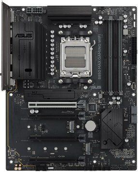 Материнcька плата ASUS B850 MAX GAMING WIFI sAM5 B850 4xDDR5 M.2 HDMI DP ATX 90MB1PR0-M0EAY0 фото