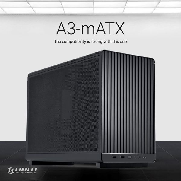 Корпус Lian Li A3-mATX Black (G99.A3X.00) без БЖ G99.A3X.00 фото