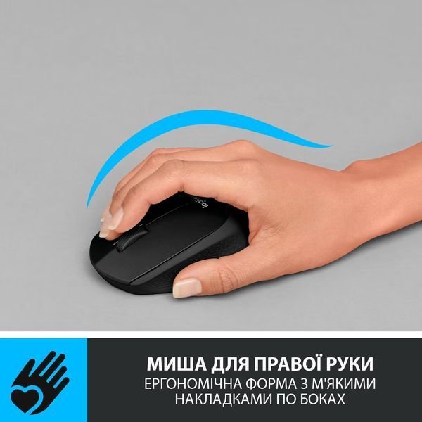 Миша бездротова Logitech M330 Silent Plus Black (910-004909) 910-004909 фото