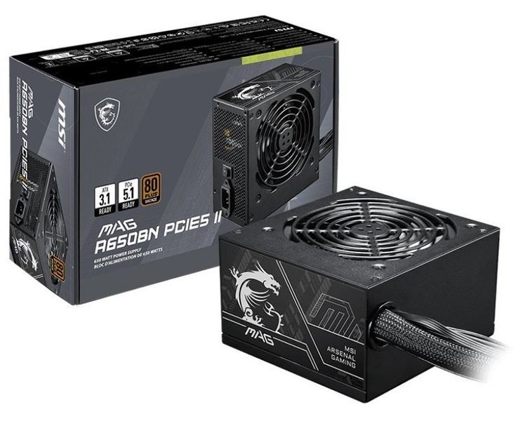 Блок живлення MSI MAG A650BN PCIE5 II MAG A650BN PCIE5 II фото