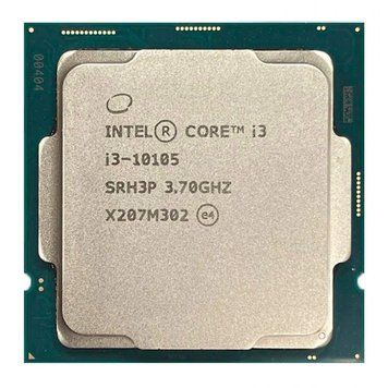 Процесор Intel Core i3 10105 3.7GHz (6MB, Comet Lake, 65W, S1200) Tray (CM8070104291321) CM8070104291321 фото