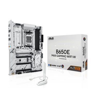 Материнcька плата ASUS B650E MAX GAMING WIFI W sAM5 B650 4xDDR5 M.2 HDMI DP Wi-Fi BT ATX білий 90MB1M00-M0EAY0 фото