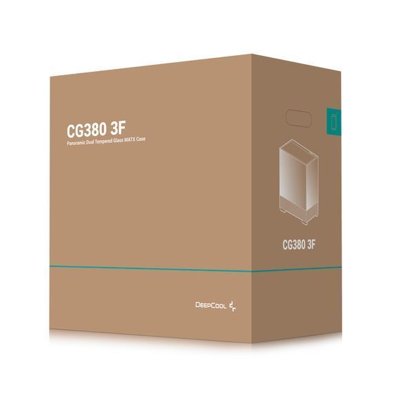 Корпус DeepCool CG380 3F Black (R-CG380-BKAGM3-G) без БЖ R-CG380-BKAGM3-G фото
