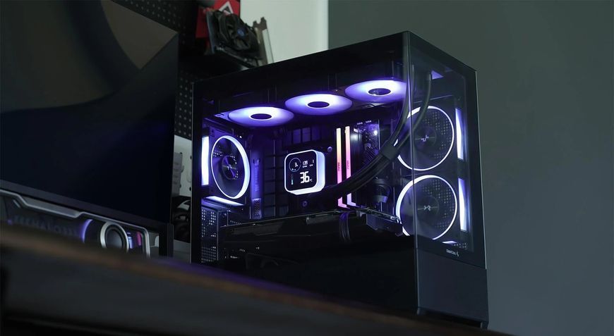 Корпус DeepCool CG380 3F Black (R-CG380-BKAGM3-G) без БЖ R-CG380-BKAGM3-G фото