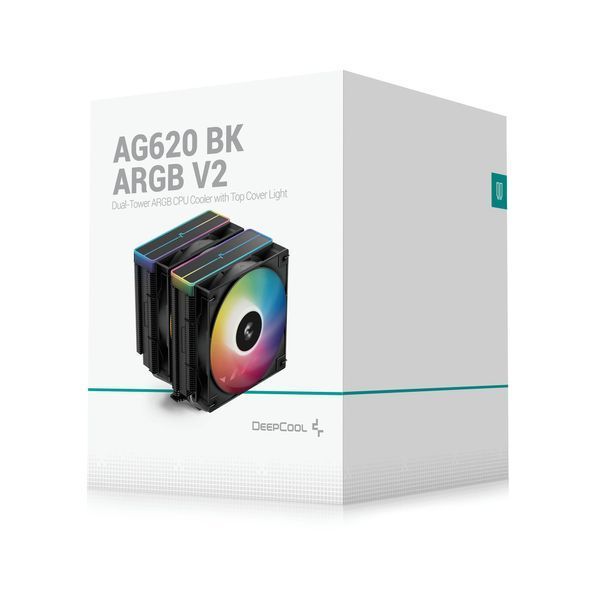Кулер процесорний DeepCool AG620 BK ARGB V2 (R-AG620-BKAMMN-GJD) R-AG620-BKAMMN-GJD фото