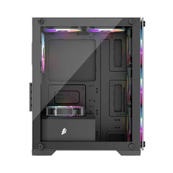 Корпус 1stPlayer X2-M-BK-4F1 Black без БЖ X2-M-BK-4F1 фото