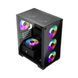 Корпус 1stPlayer X2-M-BK-4F1 Black без БЖ X2-M-BK-4F1 фото 5