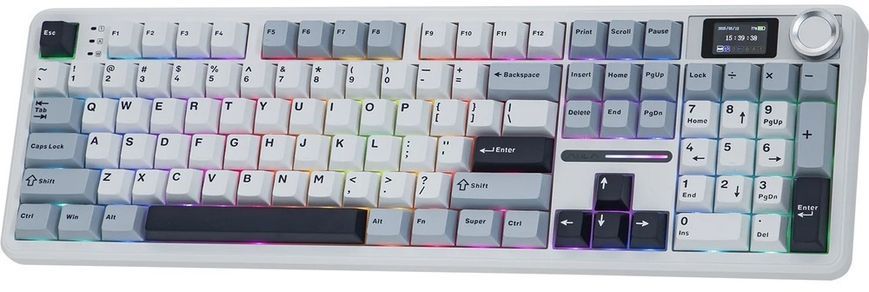 Клавіатура бездротова Aula F108 Pro White (6978080501318) 6978080501318 фото