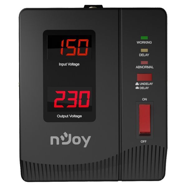 Стабілізатор Njoy Alvis 1000 (AVRL-10001AL-CS01B) AVR, 1 розетка Alvis 1000 фото