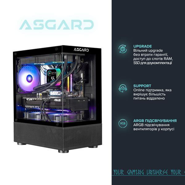 Ігровий комп`ютер ASGARD GAMER 5070 12GB / Ryzen 5 9600X / DDR5 32GB / SSD 1TB (ASG-G-5070-7521) ASG-G-5070-7521 фото