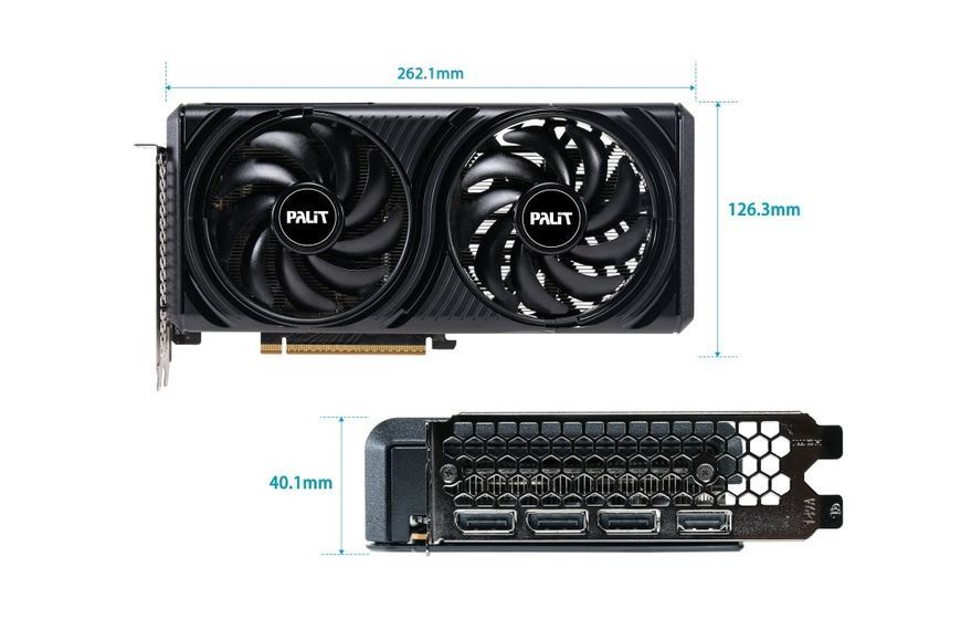 Відеокарта GF RTX 5060 8GB GDDR7 Infinity 2 OC Palit (NE75060V19P1-GB2063L) NE75060V19P1-GB2063L фото