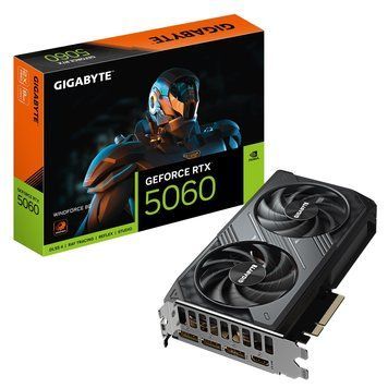 Відеокарта GF RTX 5060 8GB GDDR7 Windforce Gigabyte (GV-N5060WF2-8GD) GV-N5060WF2-8GD фото