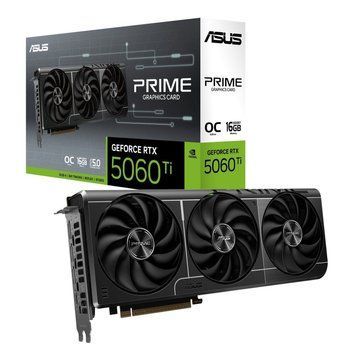 Відеокарта GF RTX 5060 Ti 16GB GDDR7 Prime OC Asus (PRIME-RTX5060TI-O16G) PRIME-RTX5060TI-O16G фото