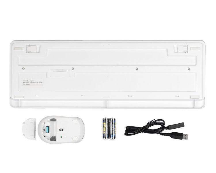 Комплект (клавіатура, миша) бездротовий A4Tech FG1012 White FG1012 (White) фото