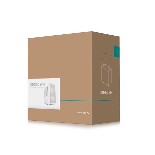 Корпус DeepCool CH360 White (R-CH360-WHAPE3-G-1) без БЖ R-CH360-WHAPE3-G-1 фото